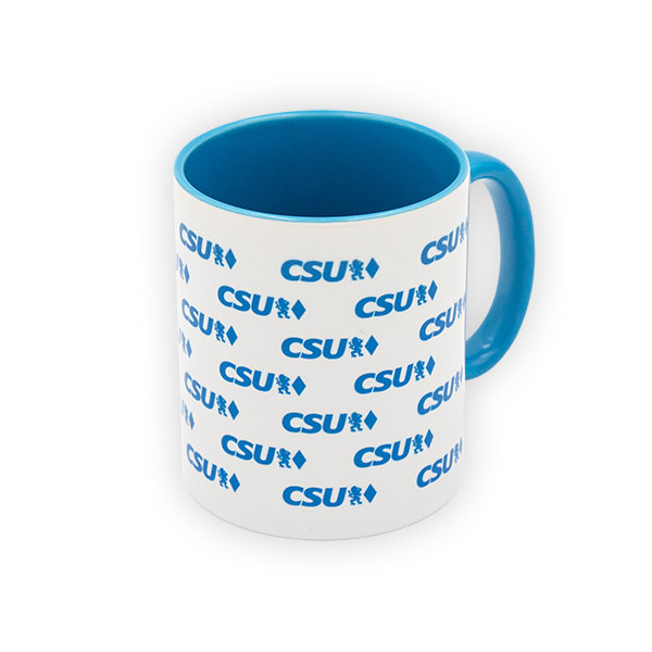 Keramiktasse "CSU mit Logos"