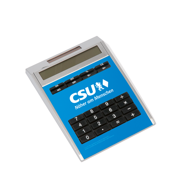 CSU-Taschenrechner (12 x 2,1 x 16,5 cm)
