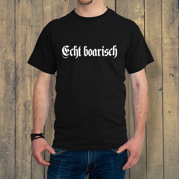 Herren-T-Shirt "Echt boarisch"