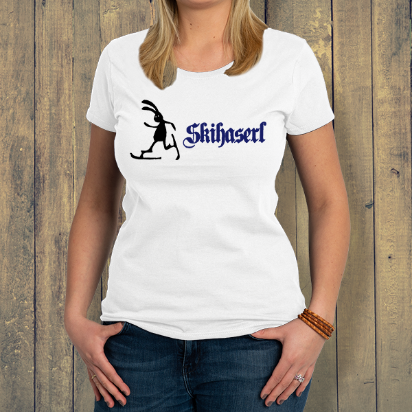 Damen-T-Shirt "Skihaserl"