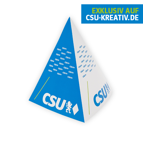 Pyramidenaufsteller "CSU"